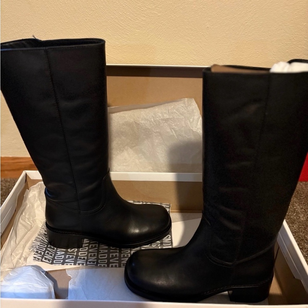 Briggs New York Black Over the Knee Boots - Picture 3 of 5